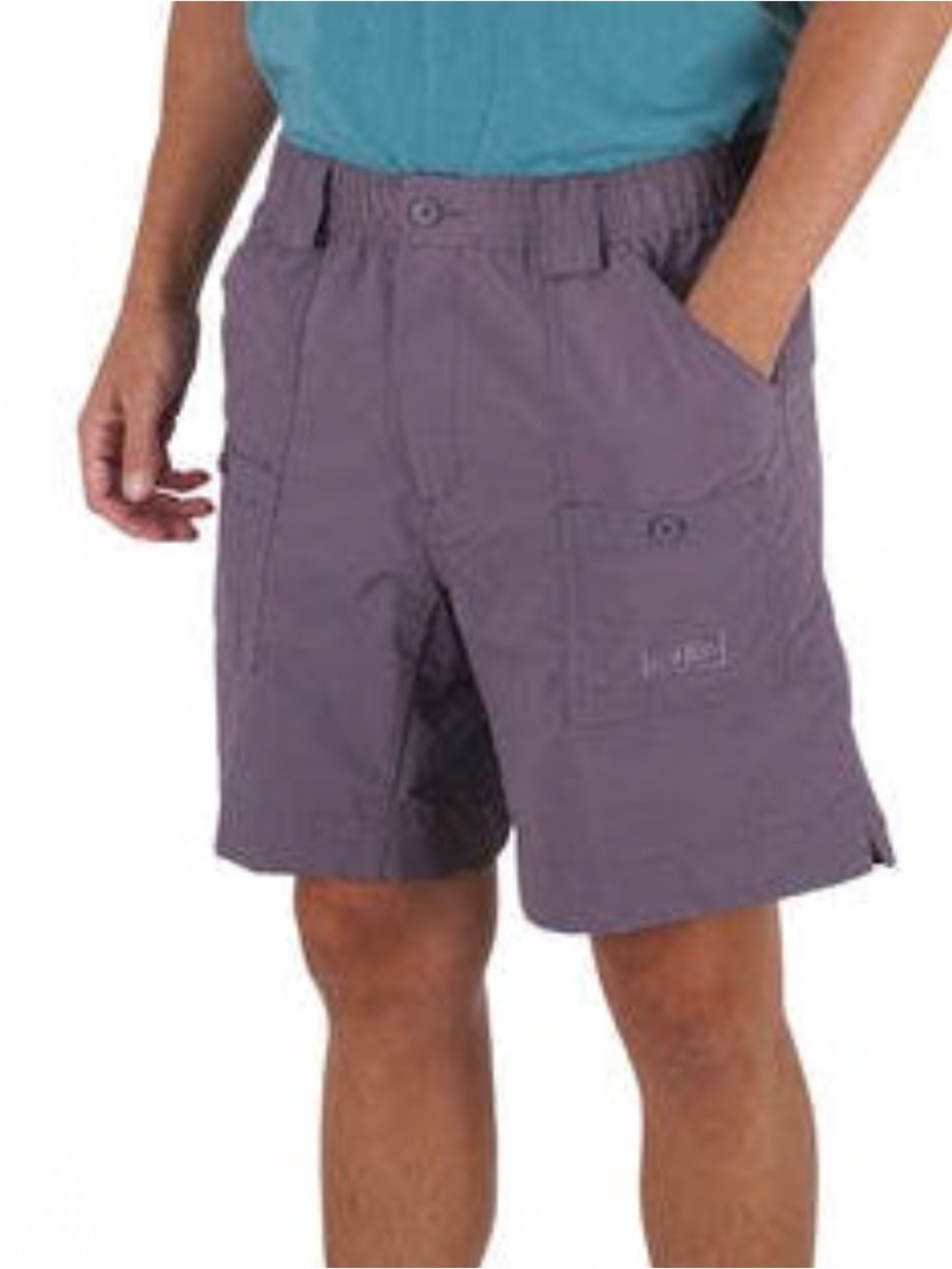 Afico Fishing Shorts Dark Plum Nylon Size 34